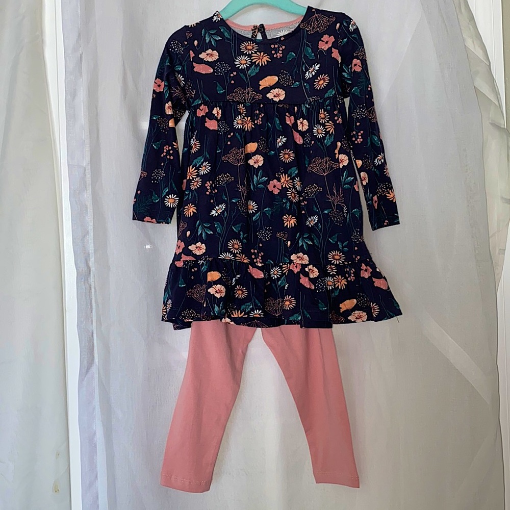 Fred & Flo Floral Dress & Pant Set